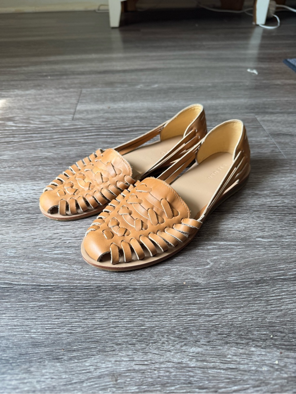 Nisolo brown leather huarache sandals